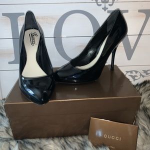 Vitello Vernice Soft Patent Leather Gucci Pump